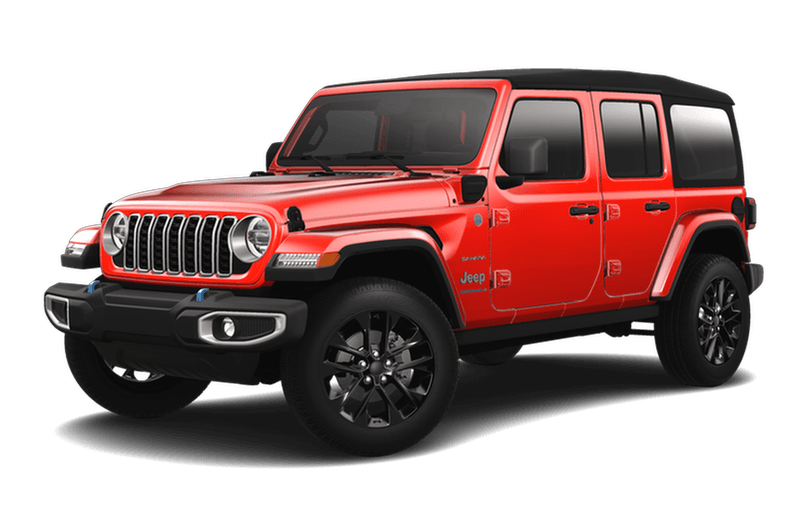 Jeep® Wrangler 4xe VHR 2024 Sahara 4 portes - ROUGE PÉTARD
