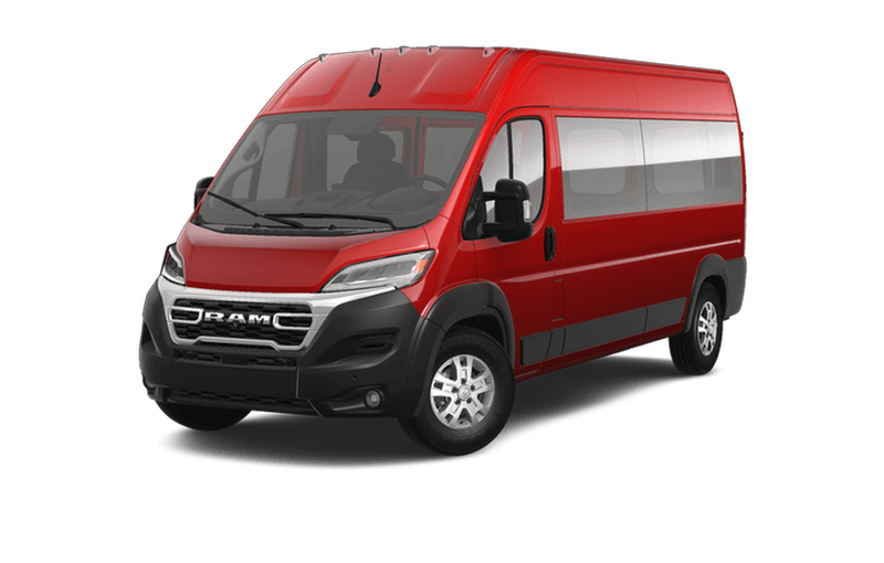 Ram ProMaster 2025 2500 fourgon vitré - Rouge flamboyant